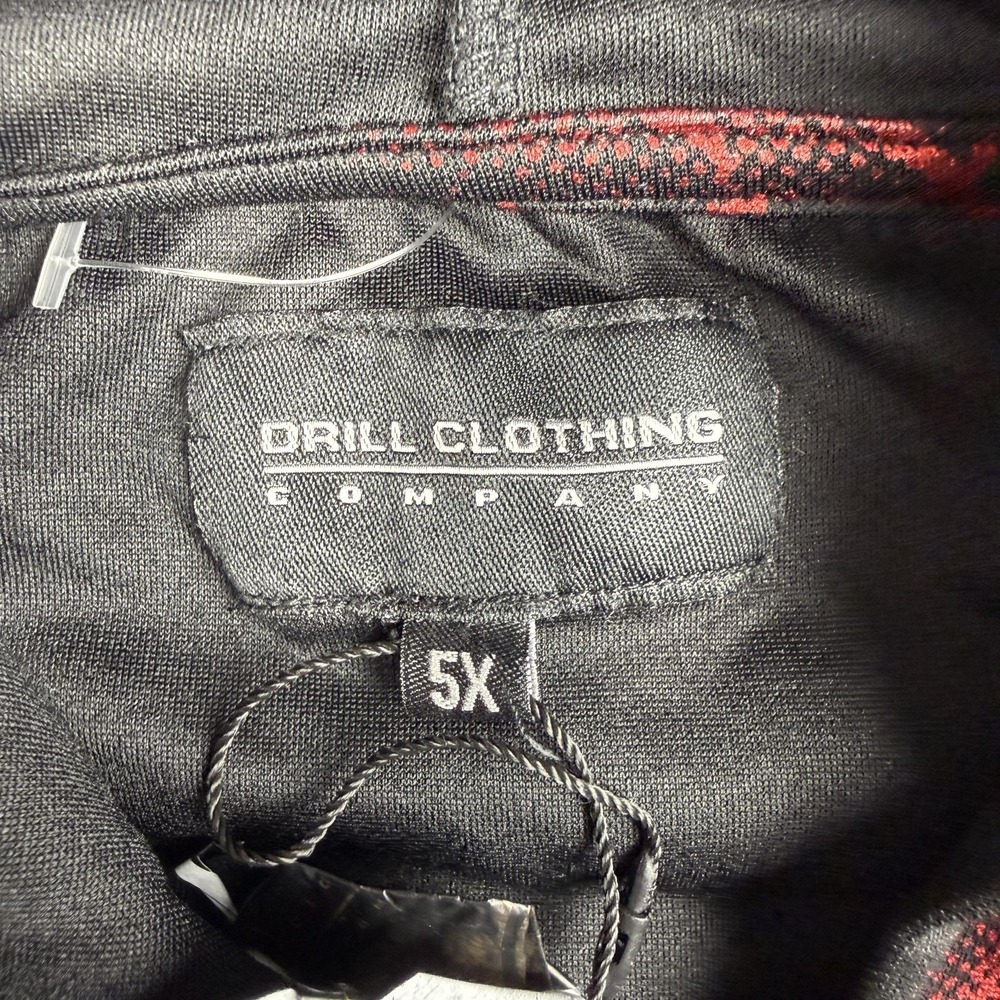 Drill Clothing Company Hoodie‎ Mens 5XL Black Rose Floral Pullover Stretch - Picture 6 of 11